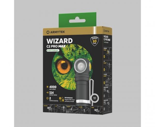 Armytek Wizard C2 Pro Max MAgnet USB mit integrierter Ladefunktion! 4000 LED Lumen!!